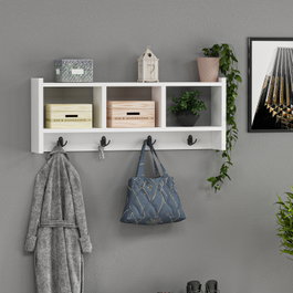 Hanah Home Star - White Perchero de Pared